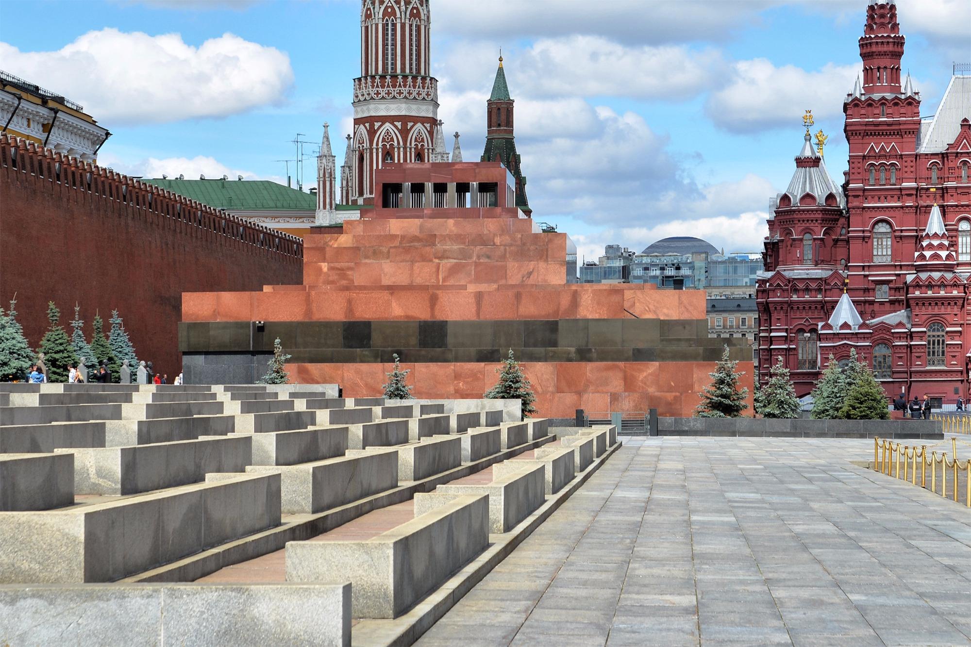 Мавзолей Ленина вид сверху