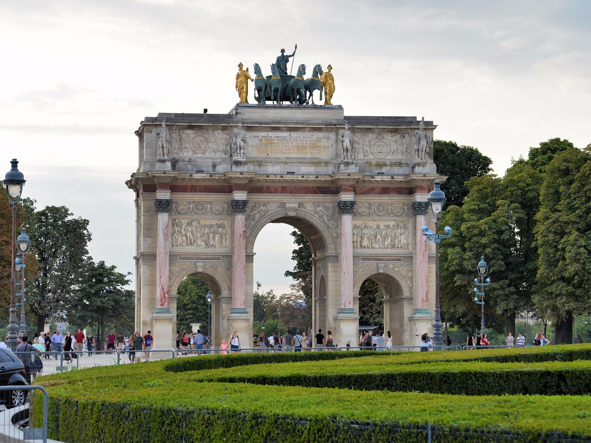 Триумфальная арка Каррузель, Париж, Франция